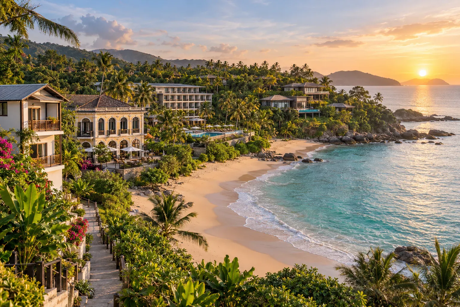 Phuket guesthouse, boutique hotel, family resort, and villas near the coast