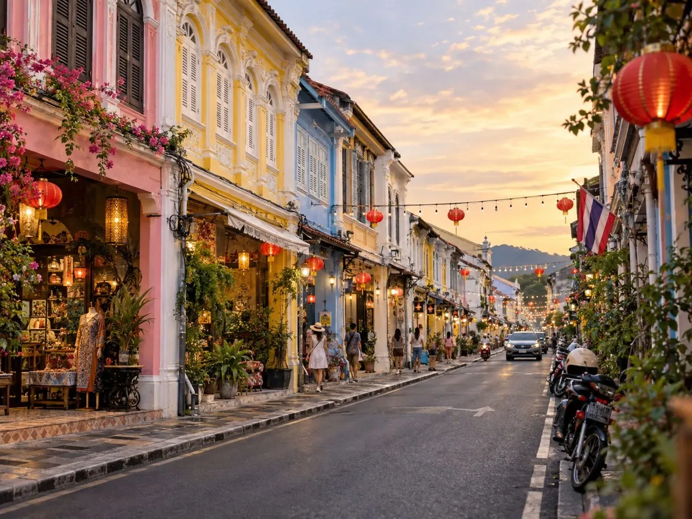 Sino-Portuguese shophouses in Old Phuket Town